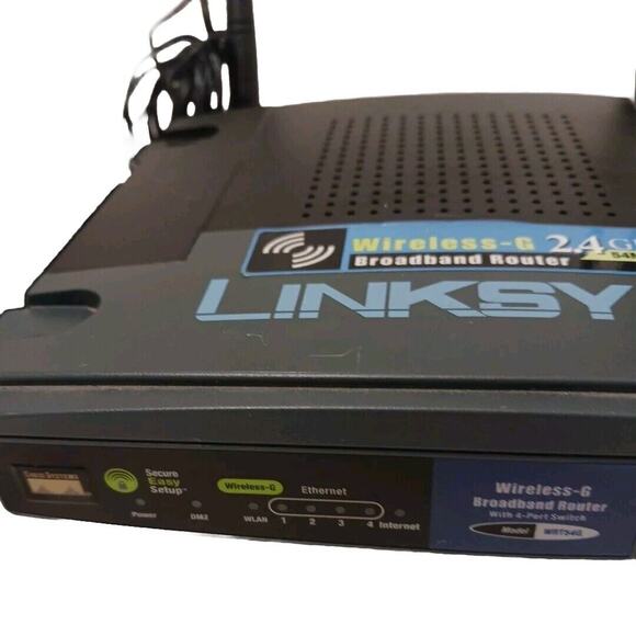 Linksys Wireless-G Broadband Router 2.4GHz 54Mbps Retro w Chord Vintage - Picture 3 of 10